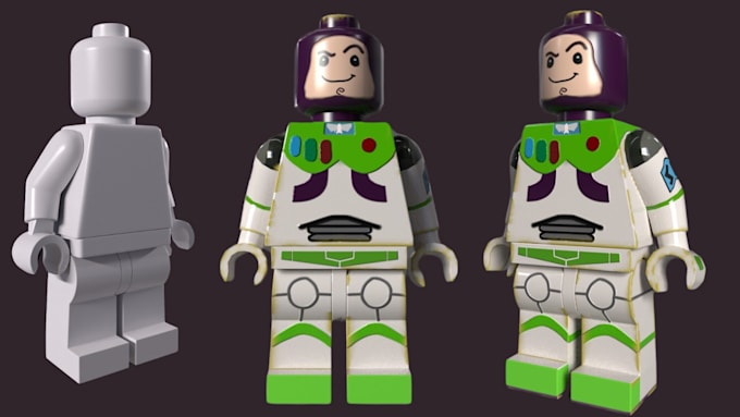 Gig Preview - Design custom lego 3d model minifigure character lego decal with pdf instruction