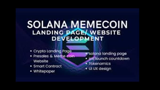 Gig Preview - Design crypto landing page, nft website, crypto website, roadmap, tokenomics