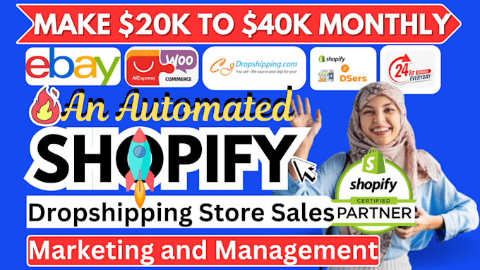 Gig Preview - Boost shopify store sales shopify dropshipping marketing shopify website traffic