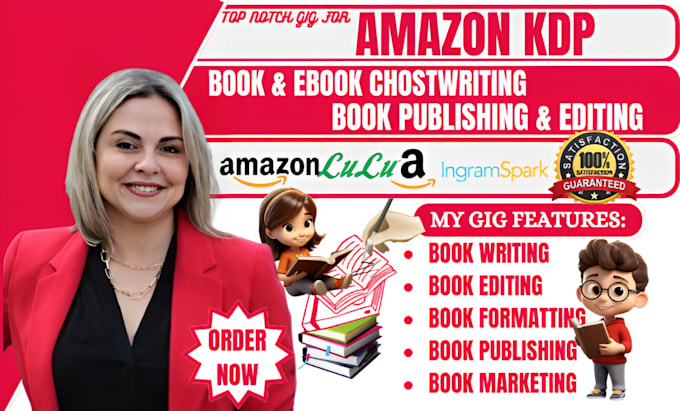 Gig Preview - Do amazon kdp book publishing non fiction book book editing as book writer