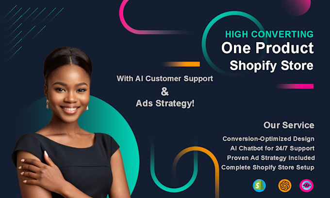 Gig Preview - Build shopify dropshipping store with inbuilt customer support ai chatbot