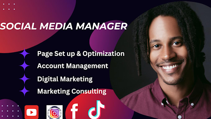 Gig Preview - Your dedicated social media manager and digital marketer