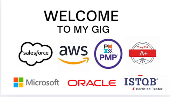 Gig Preview - Assist you to get AWS, comptia, pmp, salesforce, and microsoft certification