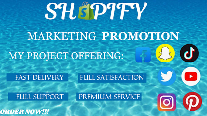 Gig Preview - Do complete shopify marketing, etsy promotion, boost shopify sales and traffic