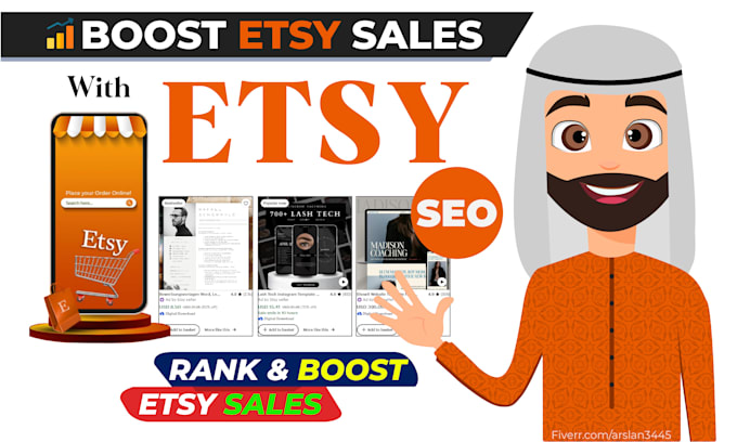 Gig Preview - Rank etsy shop listings with SEO, titles,tags, image alt text