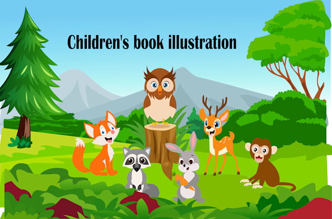 Gig Preview - Draw children story book illustration for you