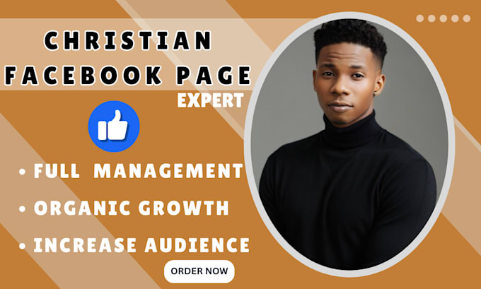 Gig Preview - Manage your facebook christian page and account