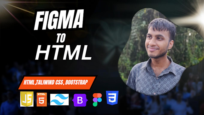 Gig Preview - Convert figma to html,psd to html, xd to html, frontend