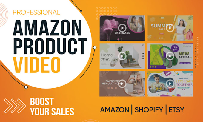 Gig Preview - Create a high converting 4k amazon product video ad for social media, websites