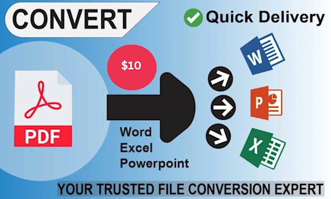 Gig Preview - Convert PDF to excel, PDF to word, data collection, retype scanned documents