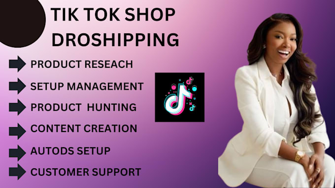 Gig Preview - Create amazon tiktok shop dropshipping shopify listing marketing