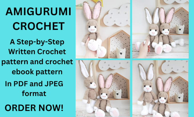 Gig Preview - Design crochet and amigurumi patterns with step by step video tutorials