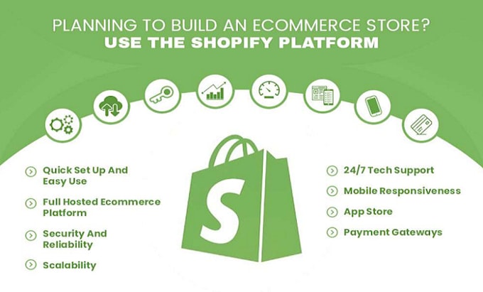 Gig Preview - Build shopify app shopify dropshipping store ecommerce app or online store web