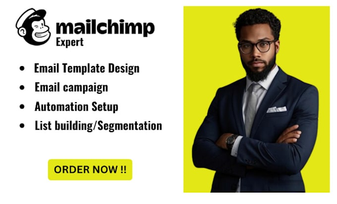 Gig Preview - Build highly converting mailchimp email campaigns automation template design