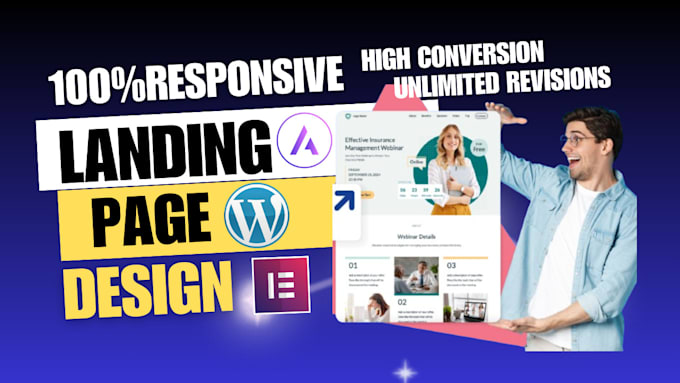 Bestseller - make responsive elementor pro landing page and high sales page