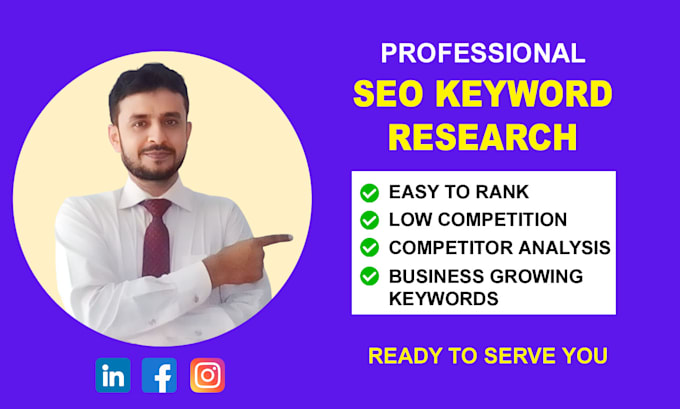 Gig Preview - Do SEO keyword research and competitor analysis