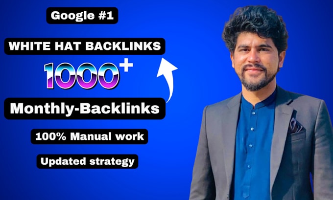 Gig Preview - Do website monthly backlinks link building services off page seo