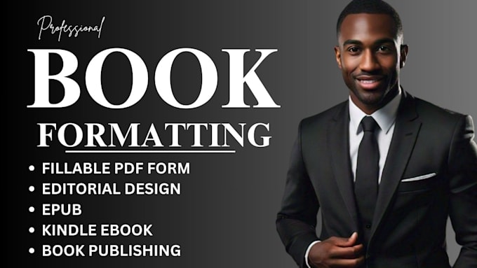 Gig Preview - Format your book into epub, journal, cookbook, editorial design, layout, mobi