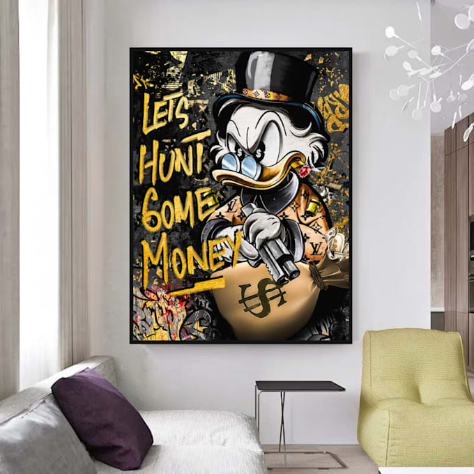 Gig Preview - Make amazing canvas wall art and modern canvas design