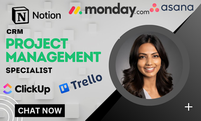 Gig Preview - Be your notion click up trello monday crm virtual assistant asana monday crm