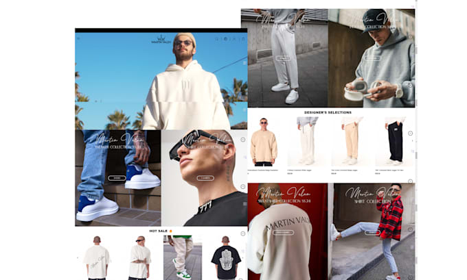 Gig Preview - Design shopify clothing store streetwear clothing website