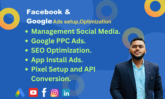 Gig Preview - Be optimize your facebook ads and google ads campaign