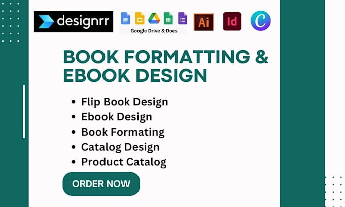 Gig Preview - Book formatting and design ebook, magazine,product catalog on designrr, indesign