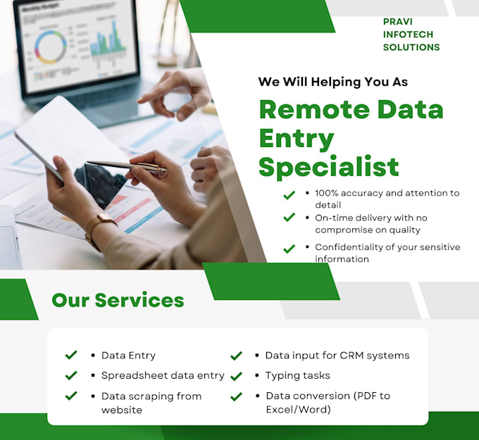 Gig Preview - Be your remote data entry specialist