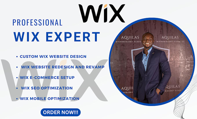 Gig Preview - Your wix expert wix developer, design redesign wix website wix ecommerce, SEO