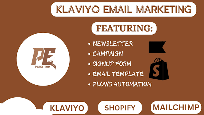 Gig Preview - Setup klaviyo flows, klaviyo marketing, shopify marketing