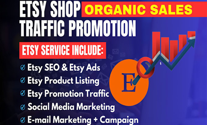 Gig Preview - Use et seo to utilize and increase traffic and etsy rank