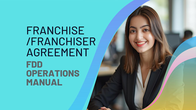 Gig Preview - Draft review franchise agreement fdd operations manuals franchiser agreement