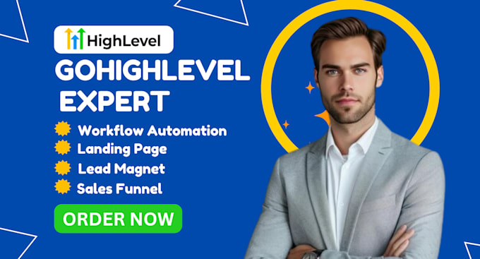 Gig Preview - Do ghl automation, ghl landing page, ghl sales funnel expert gohighlevel website