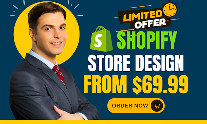 Gig Preview - Create shopify dropshipping store, shopify ecommerce store, build shopify store