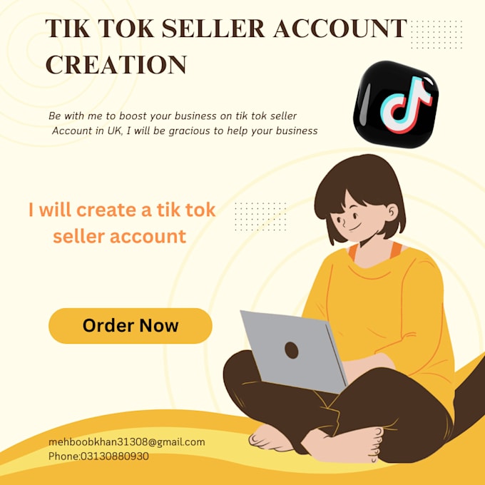 Gig Preview - Create tiktok shop and manage your tiktok acount