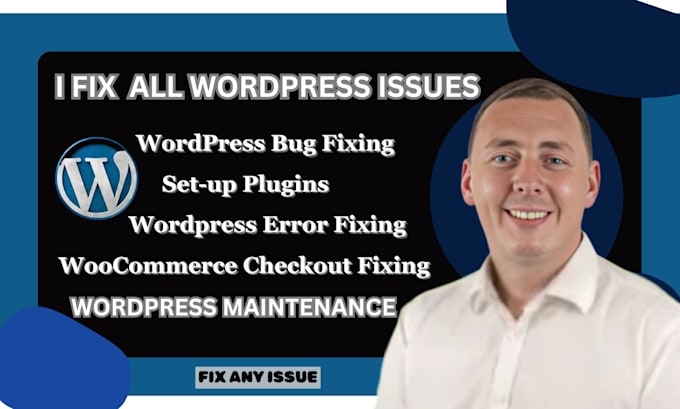 Gig Preview - Do wordpress bug error fixing, fix issue in wordpress, setup plugin in wordpress