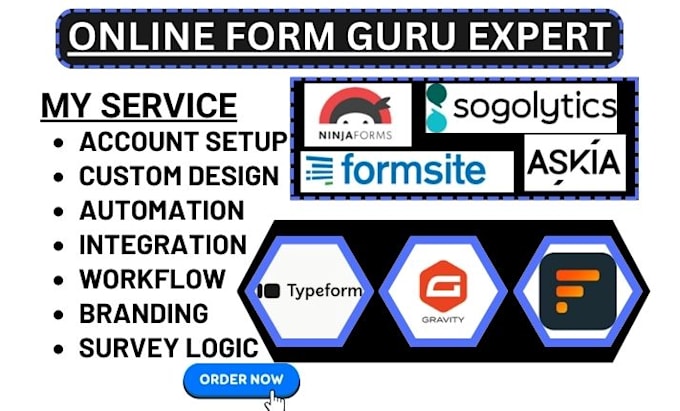 Gig Preview - Setup typeform gravity form ninja form sogosurvey formsite formaloo form askia