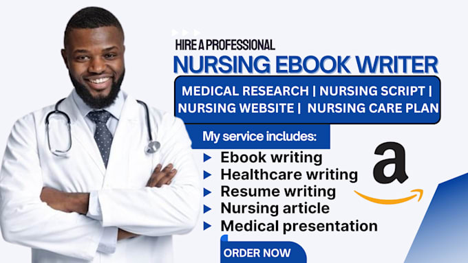 Gig Preview - Write nursing ebook writer, health and wellness, healthcare, ebook and article