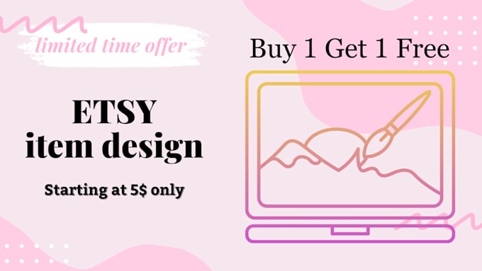 Gig Preview - Design your etsy digital items