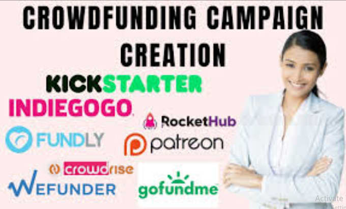 Gig Preview - Do crowdfunding campaign creation promotion on indiegogo gofundme kickstarter