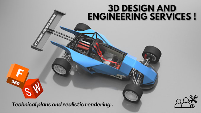 Gig Preview - Create 3d cad models of your ideas, from technical plans to realistic images