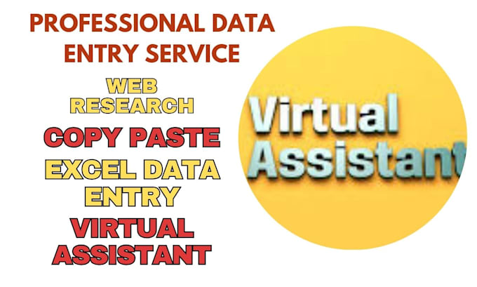 Bestseller - do data entry, virtual assistant work for you