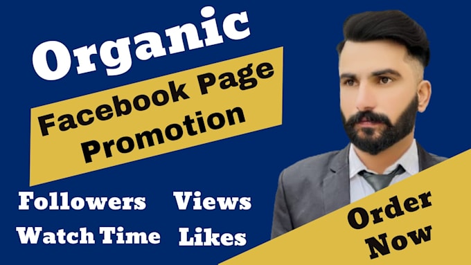 Gig Preview - Organically promote facebook page and complete monetization criteria