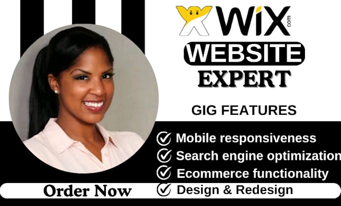 Gig Preview - Do wix website redesign wix seo wix studio wix  design booking  ecommerce blog