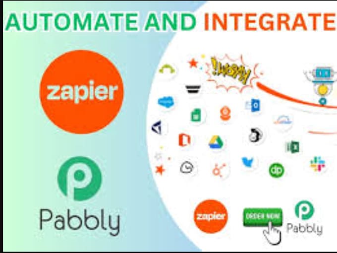 Bestseller - integrate apps with pabbly connect, make, zapier expert