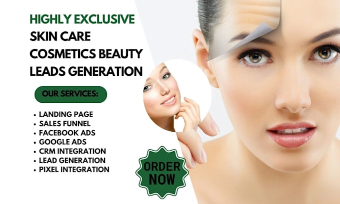 Bestseller - generate skin care cosmetic lead spa  beauty lead via facebook ads landing page