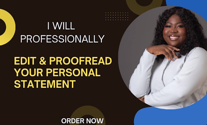 Gig Preview - Professionally edit, proofread and fine tune your personal statement