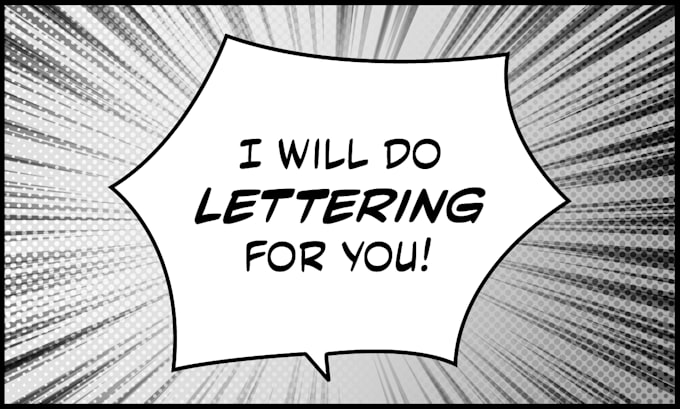 Bestseller - do the lettering for your manga, webtoon or comic book