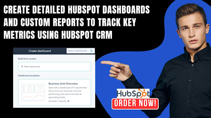 Gig Preview - Create detailed hubspot dashboards and custom reports to track key metrics