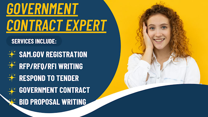 Gig Preview - Respond to rfp, write and win government contract bid proposal, rfp , rfq